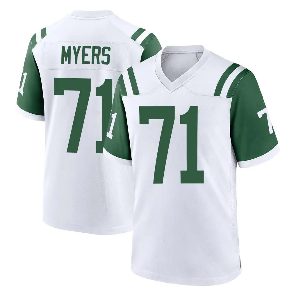 Choea NY.Jets #71 Josh Myers Player White Classic Home Game Stitched Jerseys