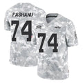 Choea NY.Jets #74 Olu Fashanu Player Arctic Camo Salute to Service Limited Game Stitched Jerseys