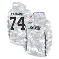 Choea NY.Jets #74 Olu Fashanu Player Arctic Camo Salute to Service Pullover Hoodies Limited Game Stitched Jerseys