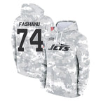 Choea NY.Jets #74 Olu Fashanu Player Arctic Camo Salute to Service Pullover Hoodies Limited Game Stitched Jerseys
