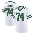 Choea NY.Jets #74 Olu Fashanu Player White Legacy Home Game Stitched Jerseys