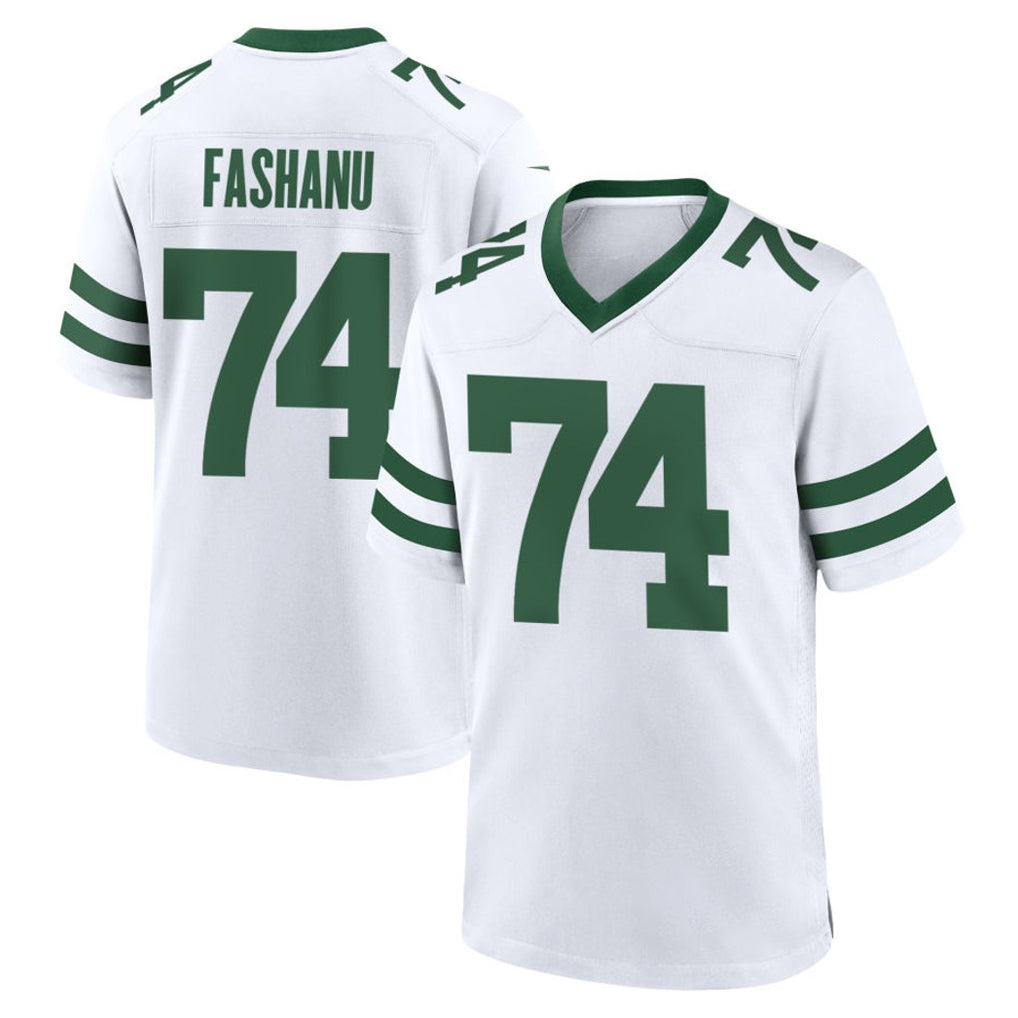 Choea NY.Jets #74 Olu Fashanu Player White Legacy Home Game Stitched Jerseys