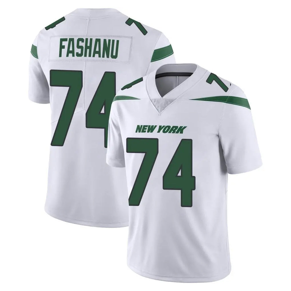 Choea NY.Jets #74 Olu Fashanu Player White Spotlight Limited Vapor Home Game Stitched Jerseys