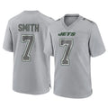 Choea NY.Jets #7 Geno Smith Player Gray Limited Atmosphere Fashion Home Game Stitched Jerseys