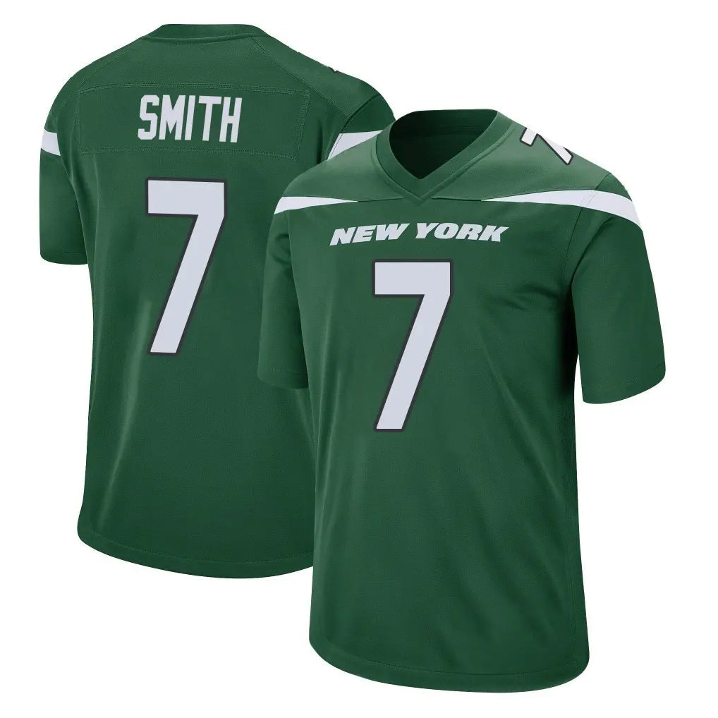 Choea NY.Jets #7 Geno Smith Player Green Home Game Stitched Jerseys
