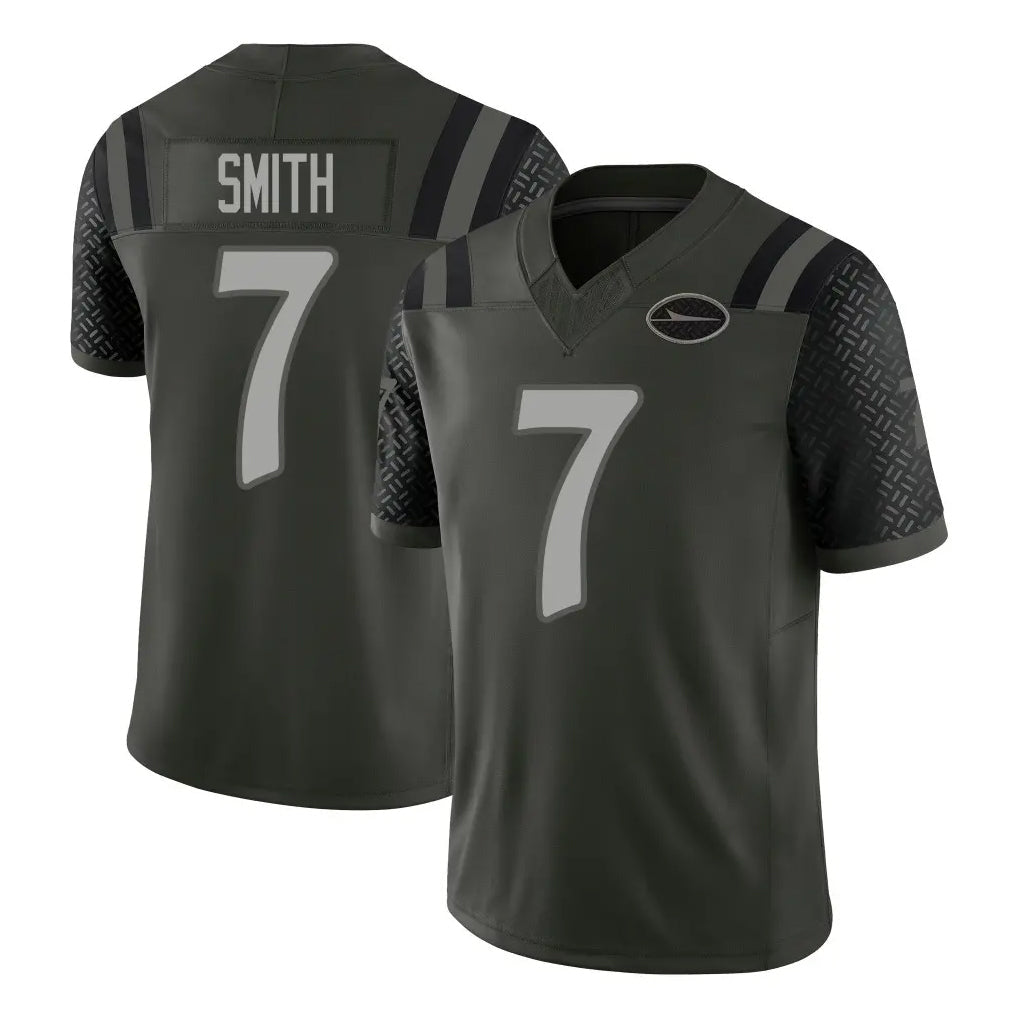 Choea NY.Jets #7 Geno Smith Player Green Limited 2025 Rivalries Collection Home Game Stitched Jerseys