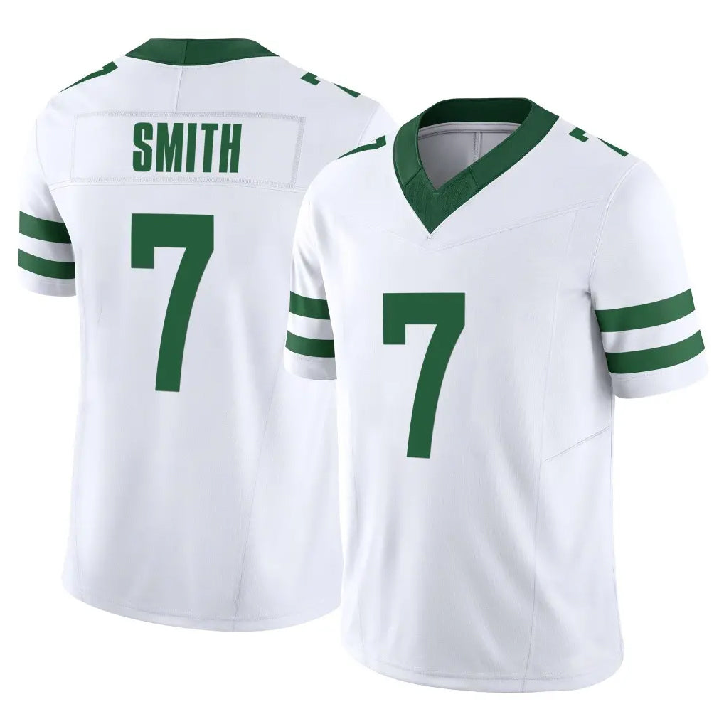 Choea NY.Jets #7 Geno Smith Player White Legacy Limited Vapor F.U.S.E. Home Game Stitched Jerseys