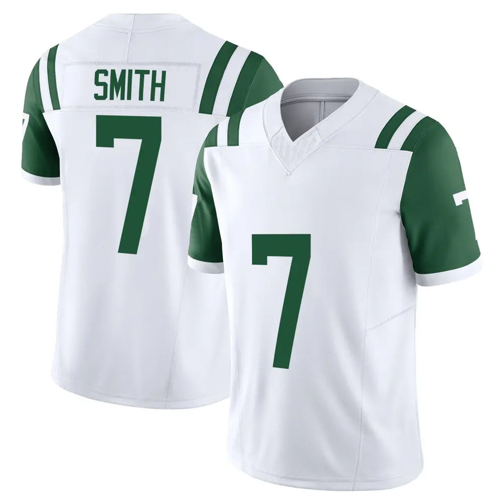 Choea NY.Jets #7 Geno Smith Player White Limited Classic Vapor F.U.S.E. Home Game Stitched Jerseys