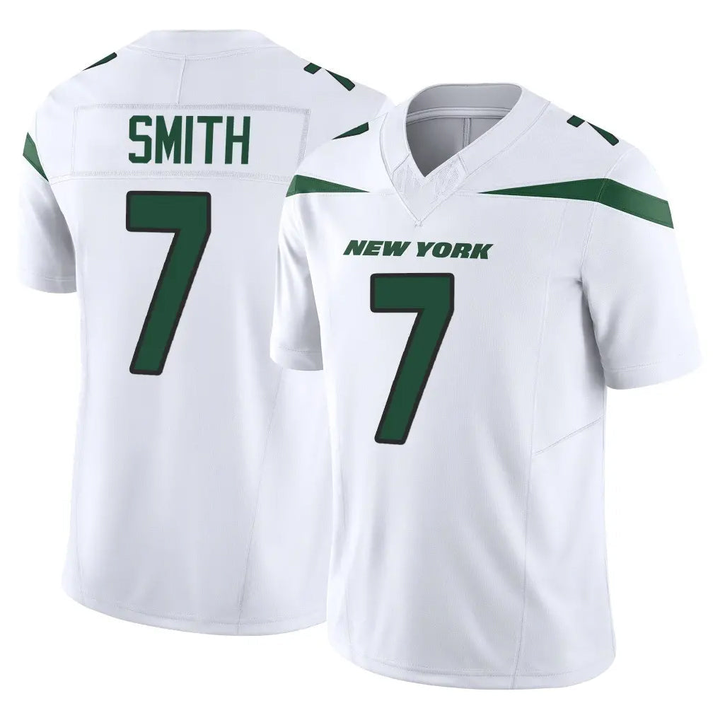 Choea NY.Jets #7 Geno Smith Player White Limited Vapor F.U.S.E. Home Game Stitched Jerseys