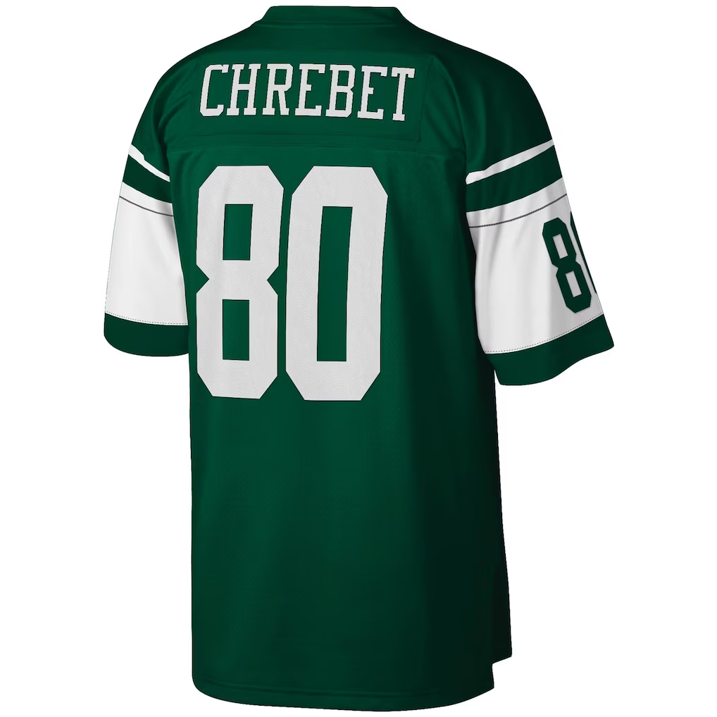 Choea NY.Jets #80 Wayne Chrebet Mitchell & Ness Green Legacy Replica Jersey