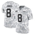Choea NY.Jets #8 Andre Cisco Player Arctic Camo Salute to Service Limited Game Stitched Jerseys