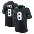Choea NY.Jets #8 Andre Cisco Player Black Legacy Home Game Stitched Jerseys