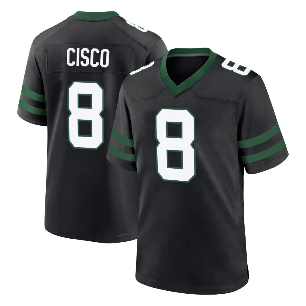 Choea NY.Jets #8 Andre Cisco Player Black Legacy Home Game Stitched Jerseys