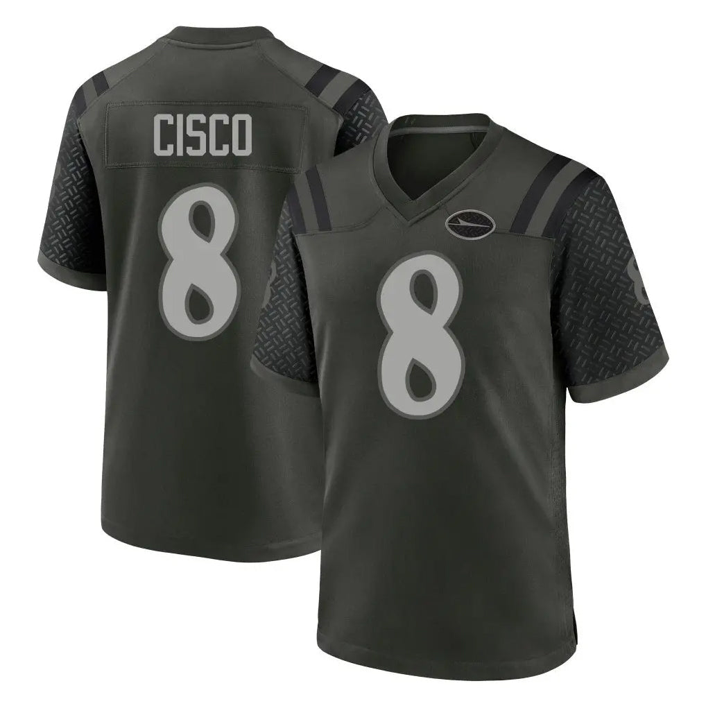 Choea NY.Jets #8 Andre Cisco Player Green 2025 Rivalries Collection Home Game Stitched Jerseys