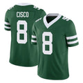 Choea NY.Jets #8 Andre Cisco Player Green Legacy Limited Vapor F.U.S.E. Home Game Stitched Jerseys