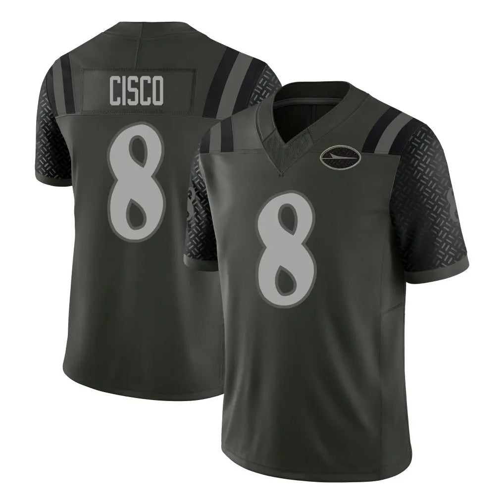 Choea NY.Jets #8 Andre Cisco Player Green Limited 2025 Rivalries Collection Home Game Stitched Jerseys