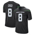 Choea NY.Jets #8 Andre Cisco Player Stealth Black Home Game Stitched Jerseys