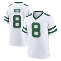 Choea NY.Jets #8 Andre Cisco Player White Legacy Home Game Stitched Jerseys
