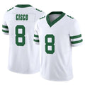 Choea NY.Jets #8 Andre Cisco Player White Legacy Limited Vapor F.U.S.E. Home Game Stitched Jerseys
