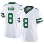 Choea NY.Jets #8 Andre Cisco Player White Legacy Limited Vapor F.U.S.E. Home Game Stitched Jerseys