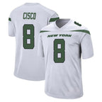 Choea NY.Jets #8 Andre Cisco Player White Spotlight Home Game Stitched Jerseys