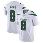 Choea NY.Jets #8 Andre Cisco Player White Spotlight Limited Vapor Home Game Stitched Jerseys