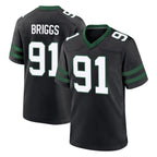 Choea NY.Jets #91 Jowon Briggs Player Black Legacy Home Game Stitched Jerseys