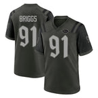 Choea NY.Jets #91 Jowon Briggs Player Green 2025 Rivalries Collection Home Game Stitched Jerseys
