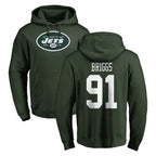 Choea NY.Jets #91 Jowon Briggs Player Green LOGO Pullover Hoodies Limited Game Stitched Jerseys