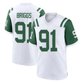 Choea NY.Jets #91 Jowon Briggs Player White Classic Home Game Stitched Jerseys