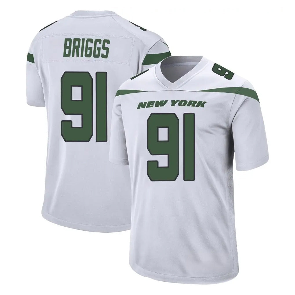 Choea NY.Jets #91 Jowon Briggs Player White Spotlight Home Game Stitched Jerseys