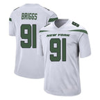 Choea NY.Jets #91 Jowon Briggs Player White Spotlight Home Game Stitched Jerseys