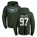 Choea NY.Jets #97 Harrison Phillips Player Green LOGO Pullover Hoodies Limited Game Stitched Jerseys