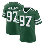 Choea NY.Jets #97 Harrison Phillips Player Green Legacy Home Game Stitched Jerseys