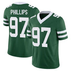 Choea NY.Jets #97 Harrison Phillips Player Green Legacy Limited Vapor F.U.S.E. Home Game Stitched Jerseys