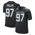 Choea NY.Jets #97 Harrison Phillips Player Stealth Black Home Game Stitched Jerseys