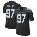 Choea NY.Jets #97 Harrison Phillips Player Stealth Black Home Game Stitched Jerseys