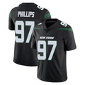 Choea NY.Jets #97 Harrison Phillips Player Stealth Black Limited Vapor Home Game Stitched Jerseys