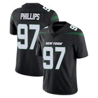 Choea NY.Jets #97 Harrison Phillips Player Stealth Black Limited Vapor Home Game Stitched Jerseys