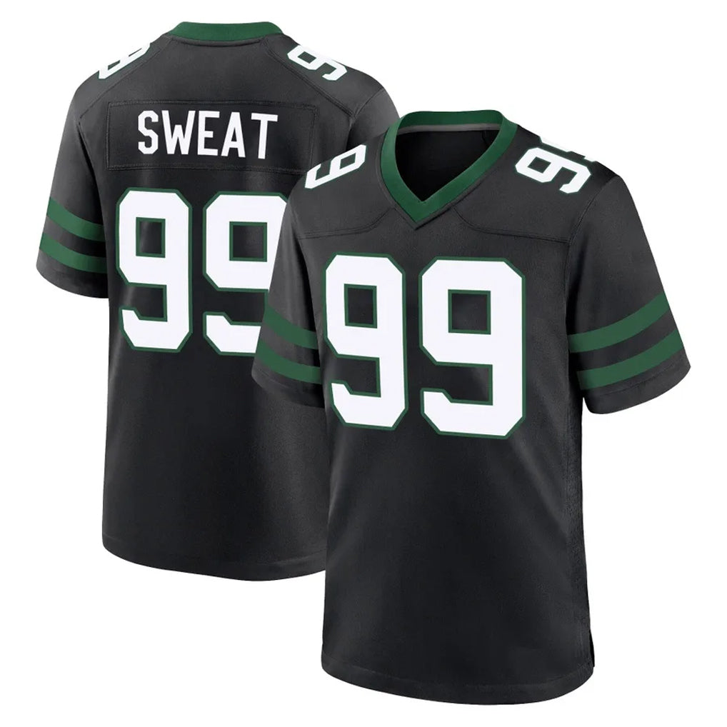 Choea NY.Jets #99 T'Vondre Sweat Player Black Legacy Home Game Stitched Jerseys
