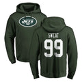 Choea NY.Jets #99 T'Vondre Sweat Player Green LOGO Pullover Hoodies Limited Game Stitched Jerseys