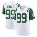 Choea NY.Jets #99 T'Vondre Sweat Player White Classic Home Game Stitched Jerseys