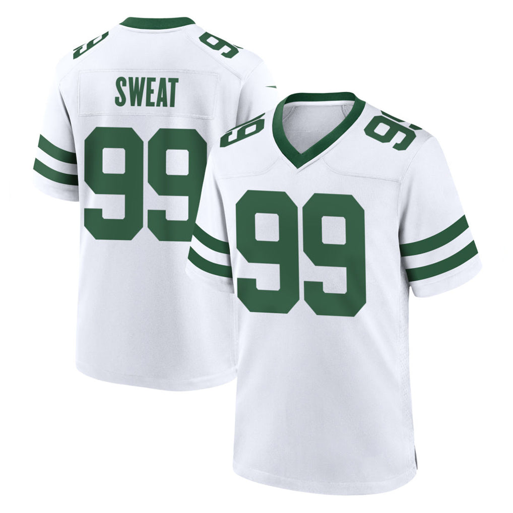 Choea NY.Jets #99 T'Vondre Sweat Player White Legacy Home Game Stitched Jerseys