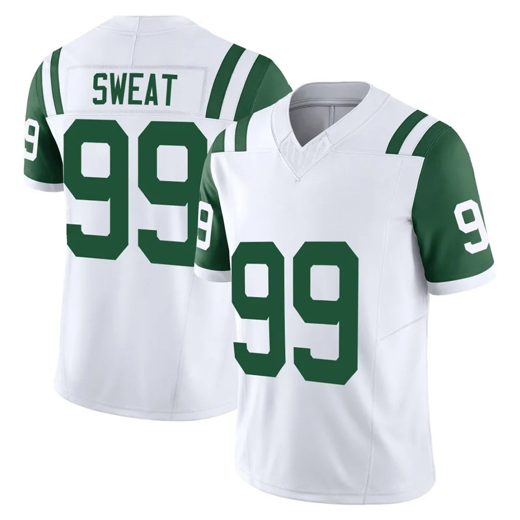 Choea NY.Jets #99 T'Vondre Sweat Player White Limited Classic Vapor F.U.S.E. Home Game Stitched Jerseys