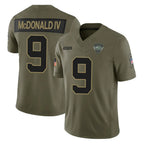 Choea NY.Jets #9 Will McDonald IV Player Olive 2025 Salute To Service Limited Stitched Jerseys