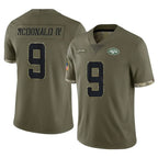 Choea NY.Jets #9 Will McDonald IV Player Olive Salute To Service Limited Stitched Jerseys