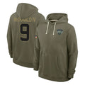 Choea NY.Jets #9 Will McDonald IV Player Olive Salute to Service Pullover Hoodies Limited Stitched Jerseys