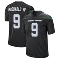 Choea NY.Jets #9 Will McDonald IV Player Stealth Black Home Game Stitched Jerseys
