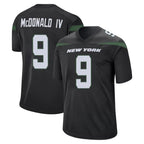 Choea NY.Jets #9 Will McDonald IV Player Stealth Black Home Game Stitched Jerseys