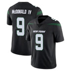 Choea NY.Jets #9 Will McDonald IV Player Stealth Black Limited Vapor Home Game Stitched Jerseys